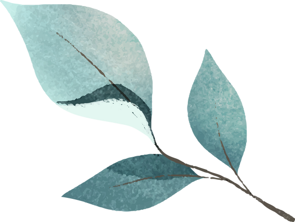 Watercolor leave